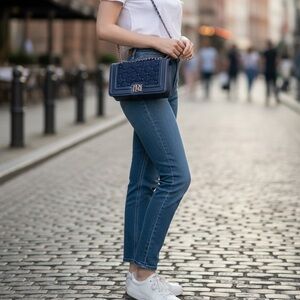 Badley Mischka Navy Blue Bag